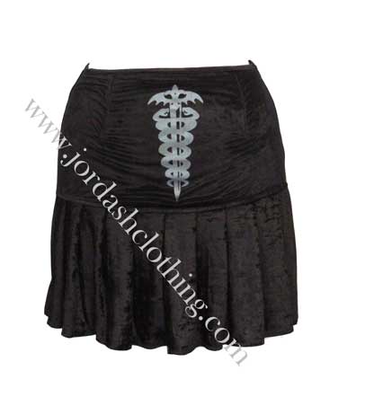 Black Printed Skirt - Click Image to Close