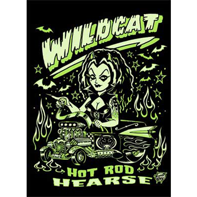 Skinny Fit T-shirt Hot Rod Hearse - Vince Ray - Click Image to Close
